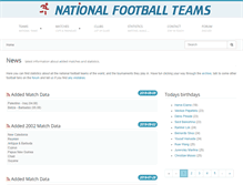 Tablet Screenshot of nationalsoccerteams.com